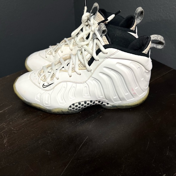 NIKE LITTLE POSITE ONE FOAMPOSITE GS WHITE ICE 644791-102 Size 4Y - Picture 3 of 8